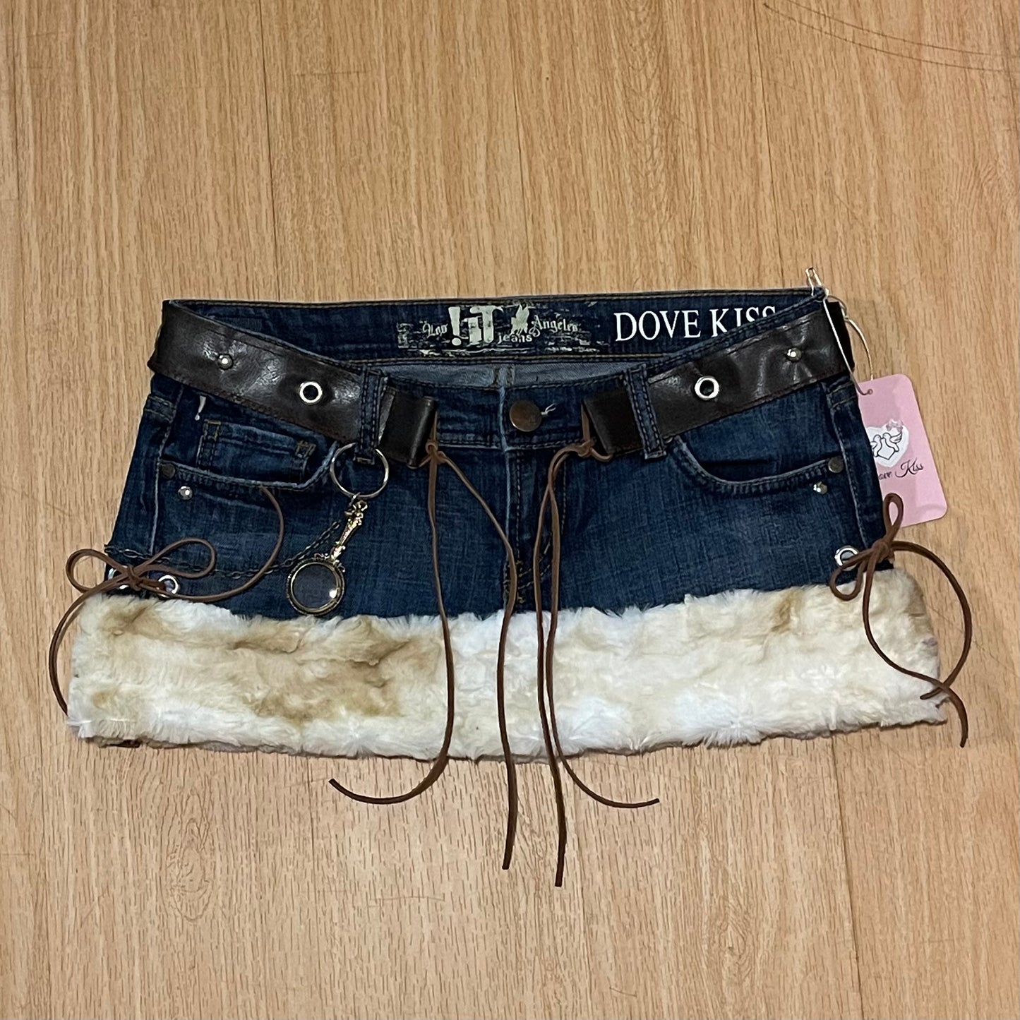 "ROCKSTAR PRINCESS" Micro Mini Faux Fur Skirt - SIZE M