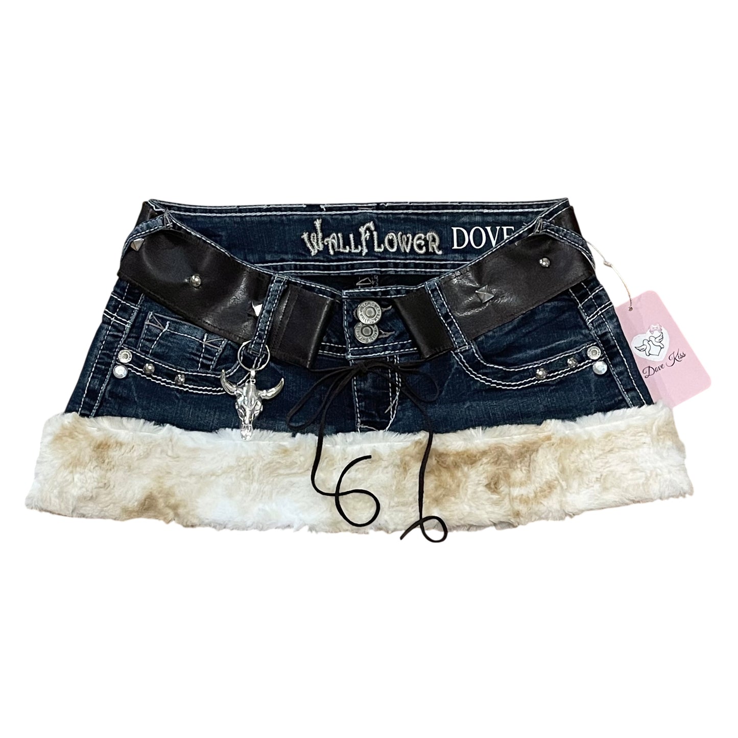 "ROCKSTAR PRINCESS" Micro Mini Faux Fur Skirt - SIZE XS/S