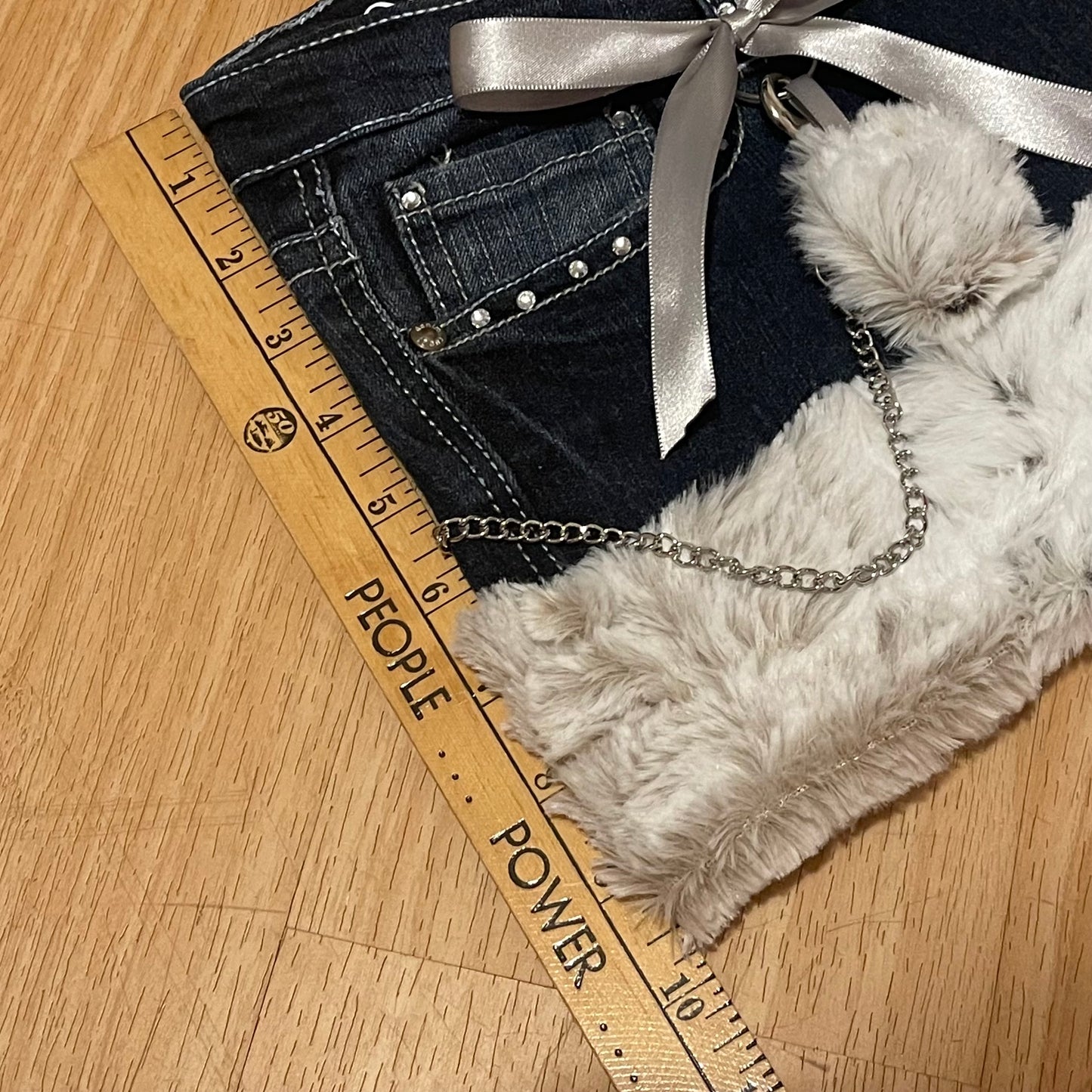 GLAMOUR DIVA Mini Faux Fur Skirt - SIZE S