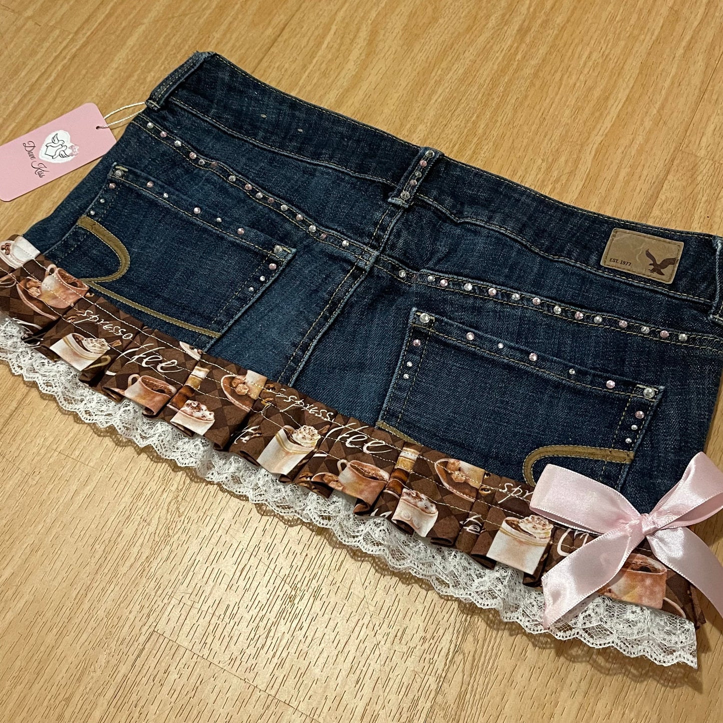 CAPPUCCINO CUTIE Micro Mini Skirt - SIZE M