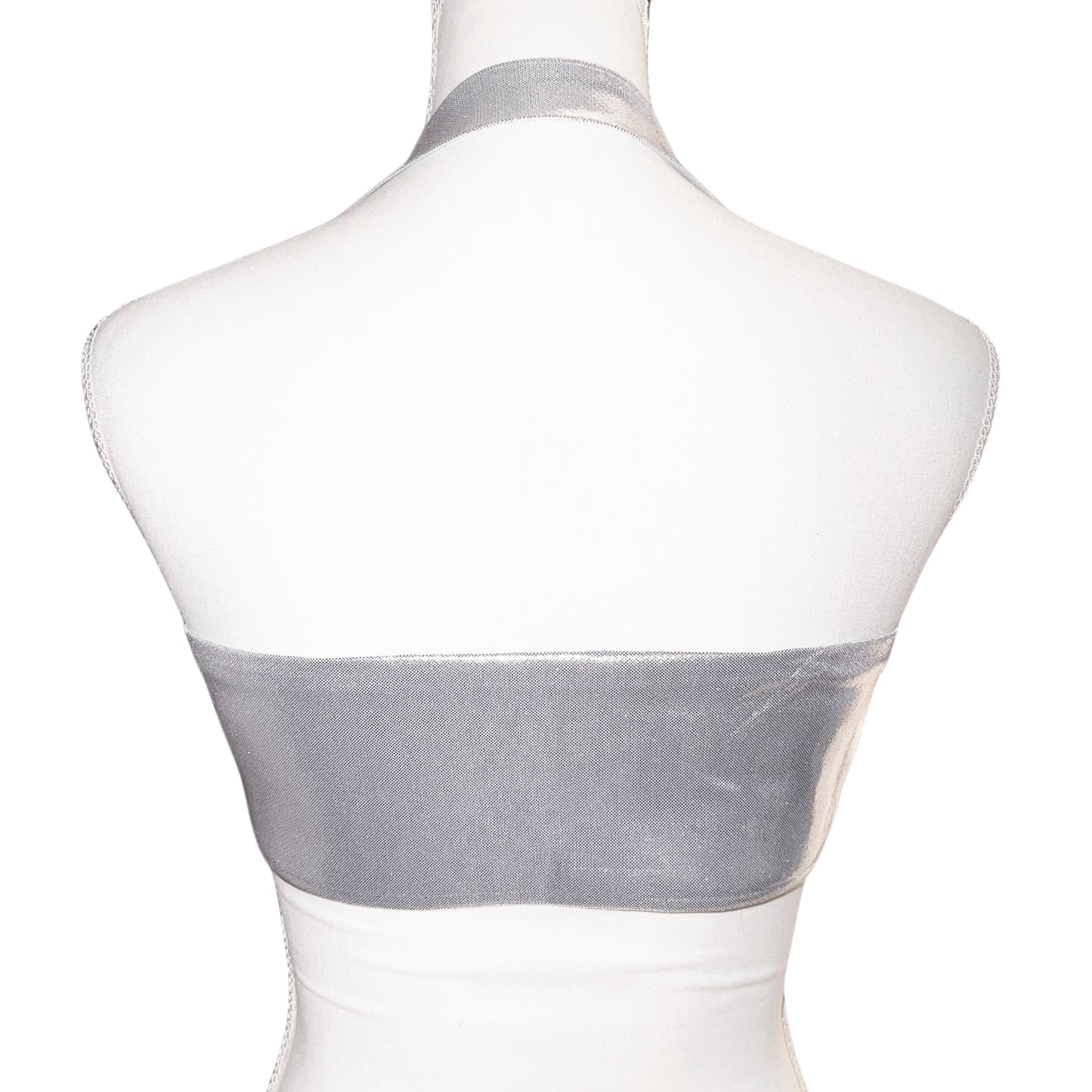 “DIVALICIOUS” Rhinestone Halter Top Bralette in Silver