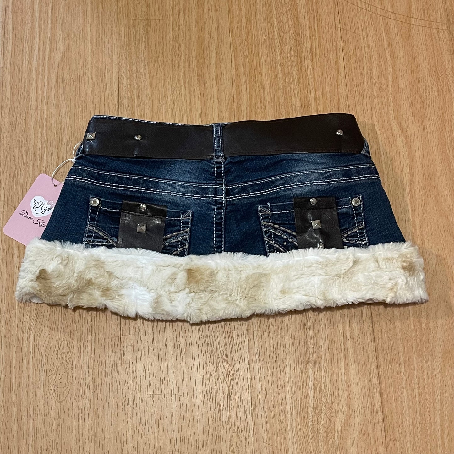 "ROCKSTAR PRINCESS" Micro Mini Faux Fur Skirt - SIZE XS/S