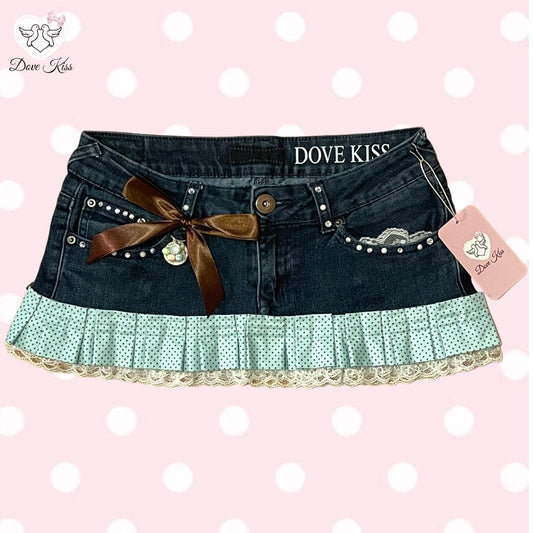 𓏲ּ𝄢 ‘𝐶𝑎𝑓𝑒 𝐷'𝑎𝑚𝑜𝑢𝑟’ Princess Micro Mini Skirt - SIZE S