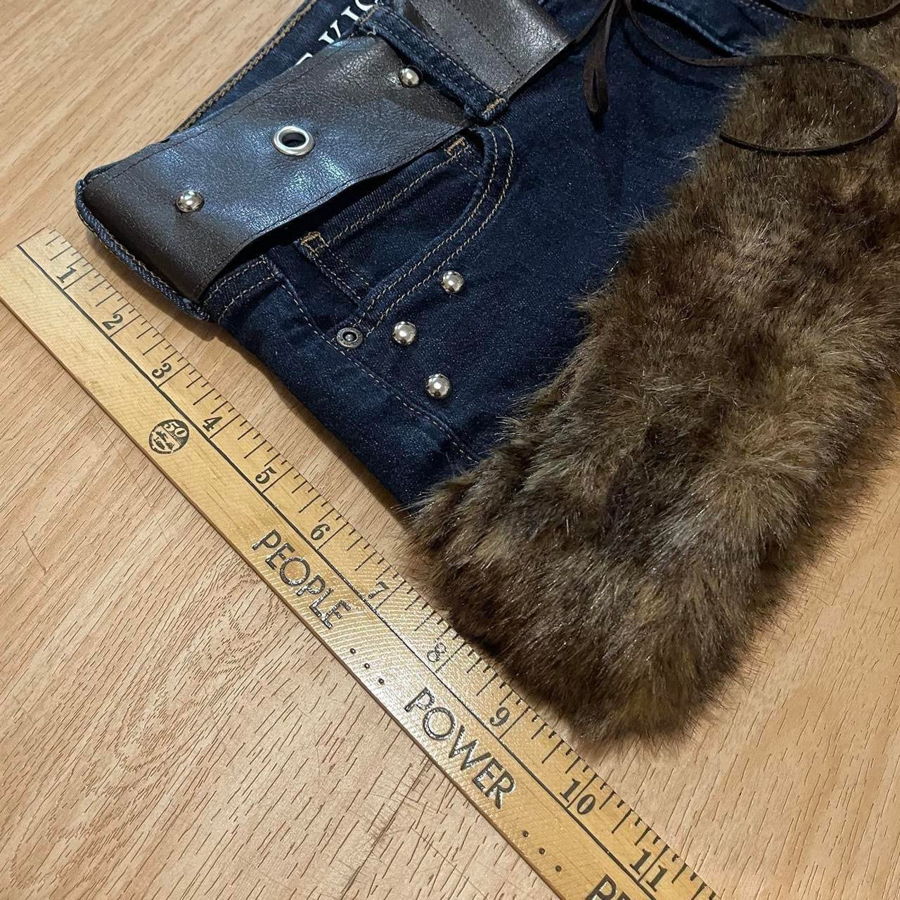 ROCKSTAR PRINCESS Micro Mini Faux Fur Skirt - SIZE M