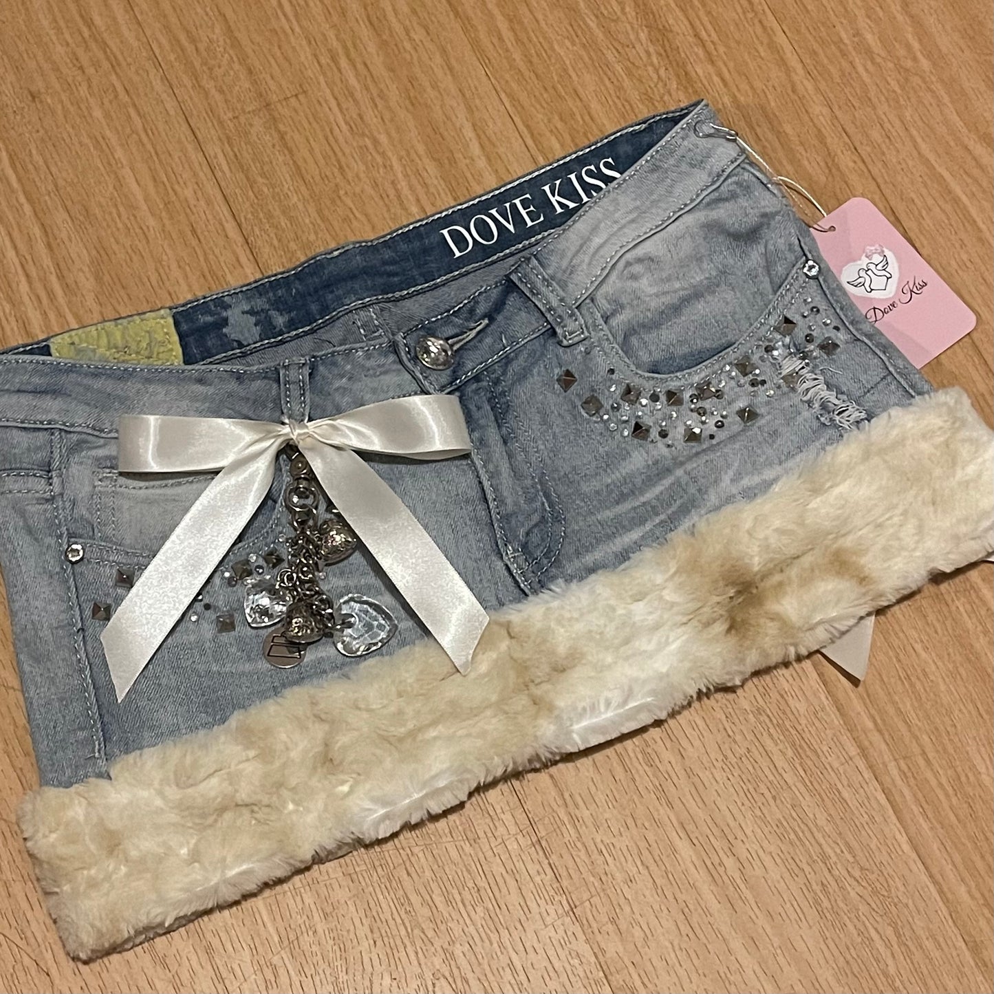 GLAMOUR PRINCESS Mini Faux Fur Skirt - SIZE M