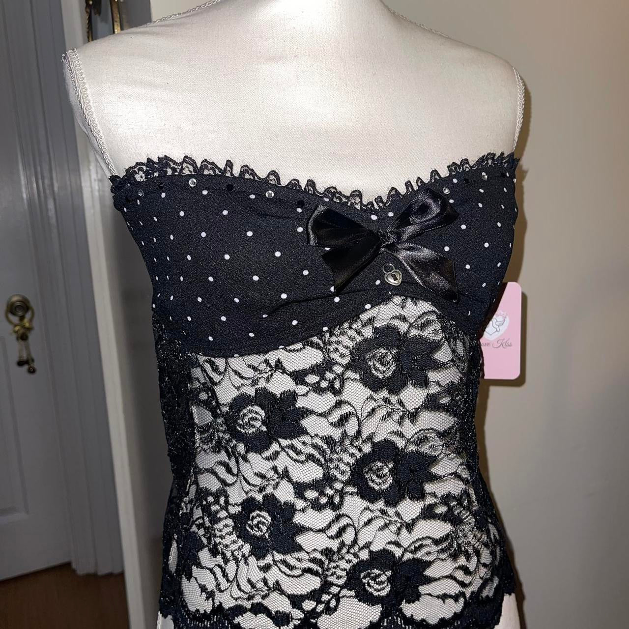 "LOCKHEART" Polka Dot Princess Top - SIZE L
