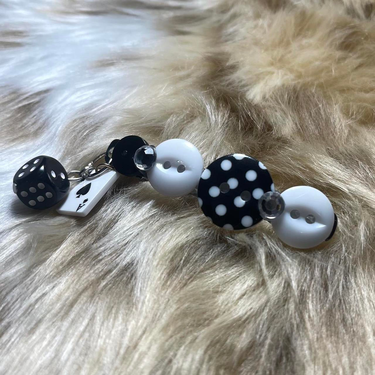 ✮⋆˙ OOAK ‘love game’ by Dove Kiss hair barrette ୨୧