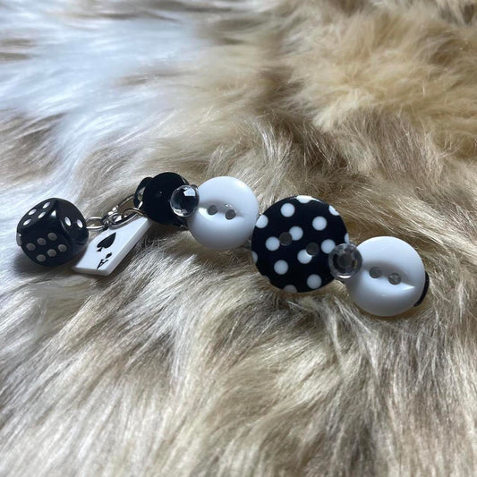 ✮⋆˙ OOAK ‘love game’ by Dove Kiss hair barrette ୨୧