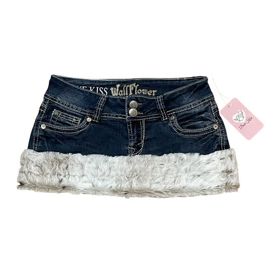 GLAMOUR PRINCESS Mini Faux Fur Skirt - SIZE XS