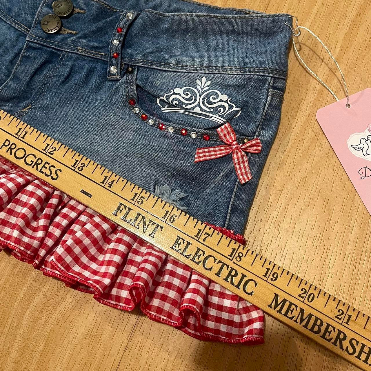 AMERICA'S PRINCESS Micro Mini Skirt- SIZE M