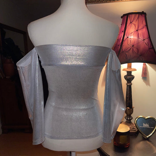 “PLATINUM PRINCESS” 3/4 Sleeve Top (Black Ice)