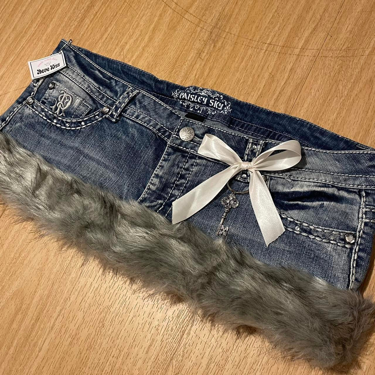 ୨୧ reworked OOAK y2k princess mini skirt