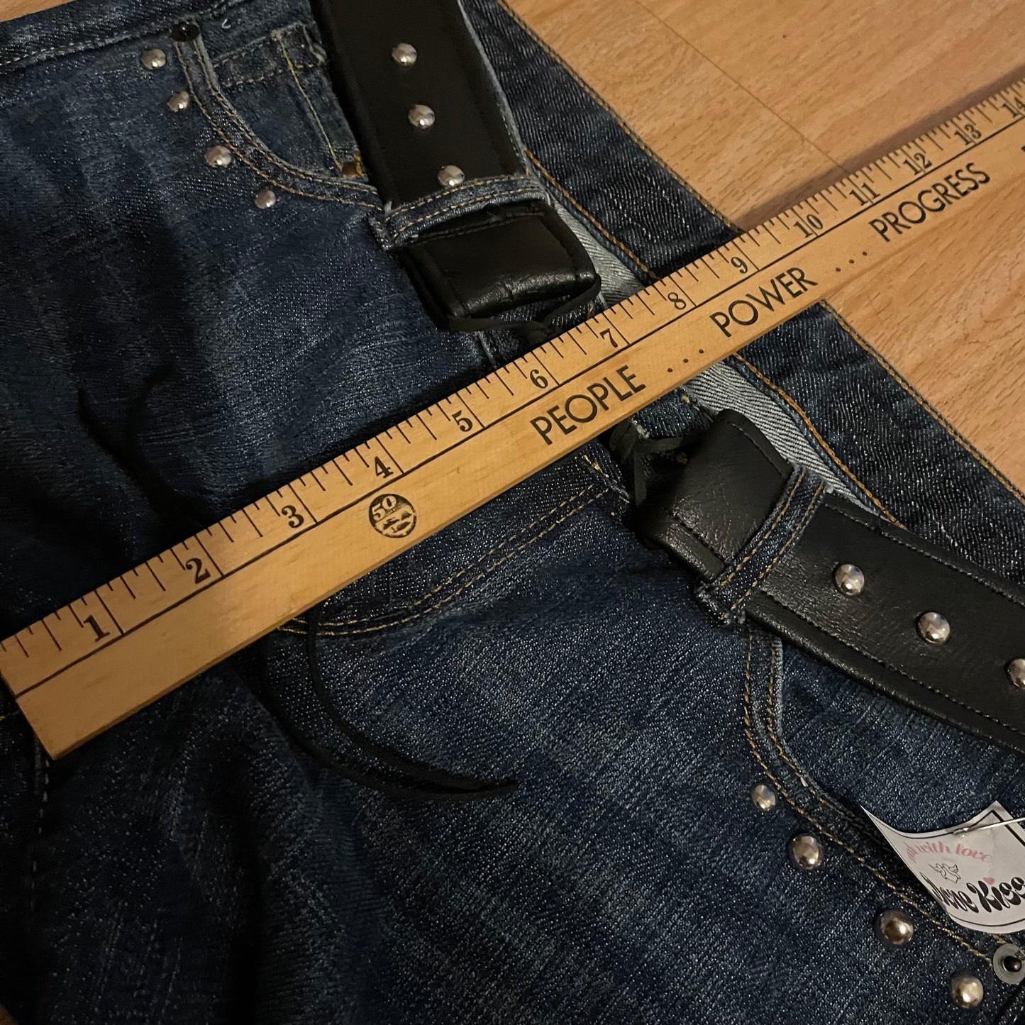 ROCK ANGEL Lowrise Studded Jeans
