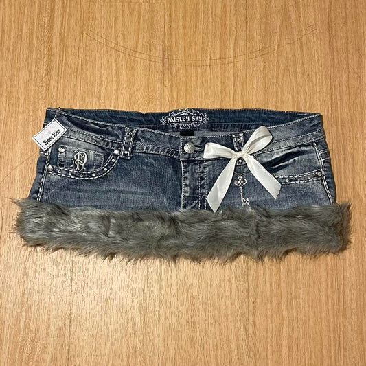 ୨୧ reworked OOAK y2k princess mini skirt