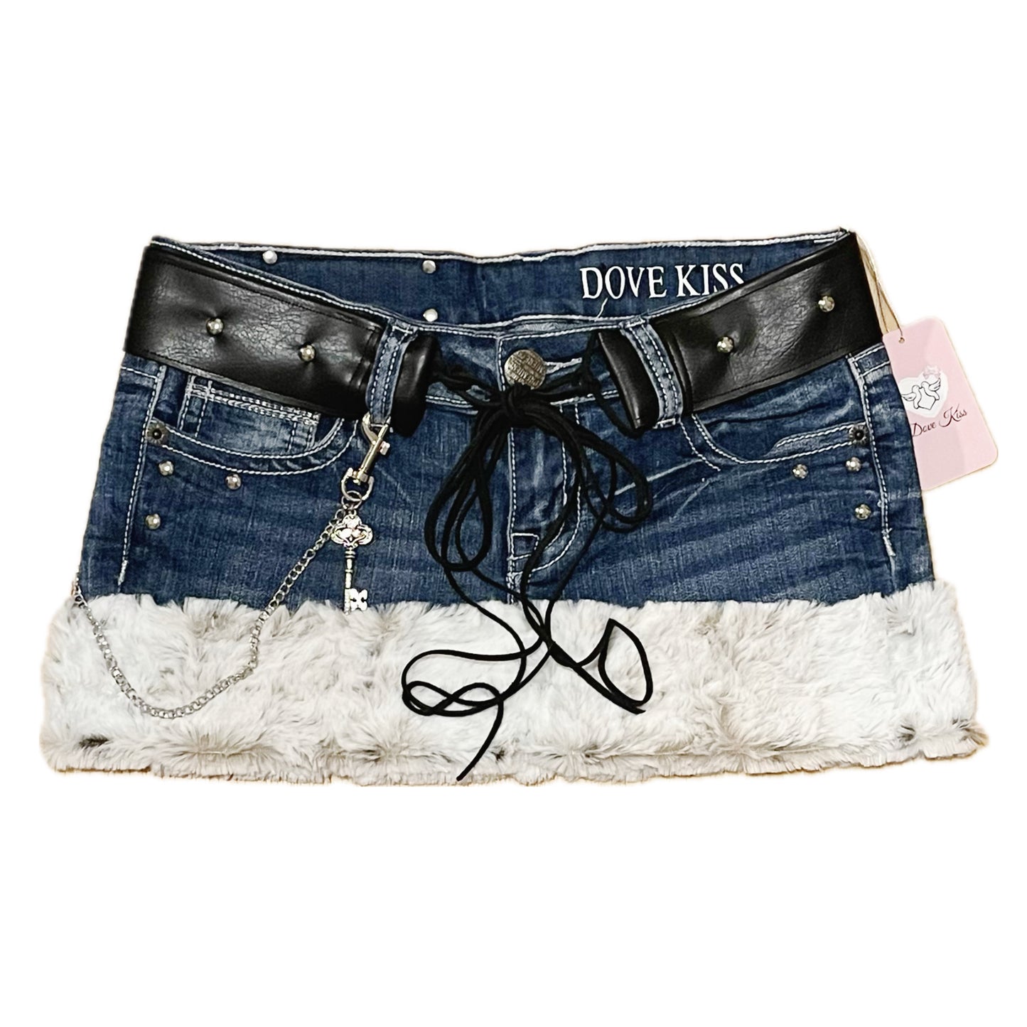 "ROCKSTAR PRINCESS" Micro Mini Faux Fur Skirt - SIZE M