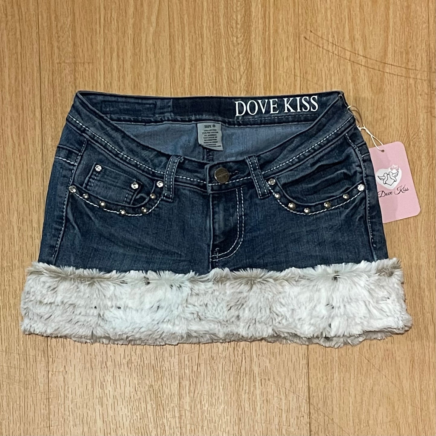 GLAMOUR PRINCESS Mini Faux Fur Skirt - SIZE XXS/XS