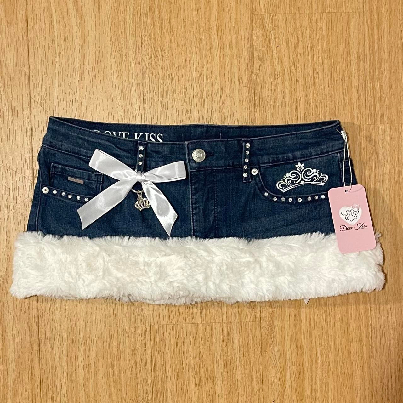 PRETTY PRINCESS Mini Faux Fur Skirt - SIZE M