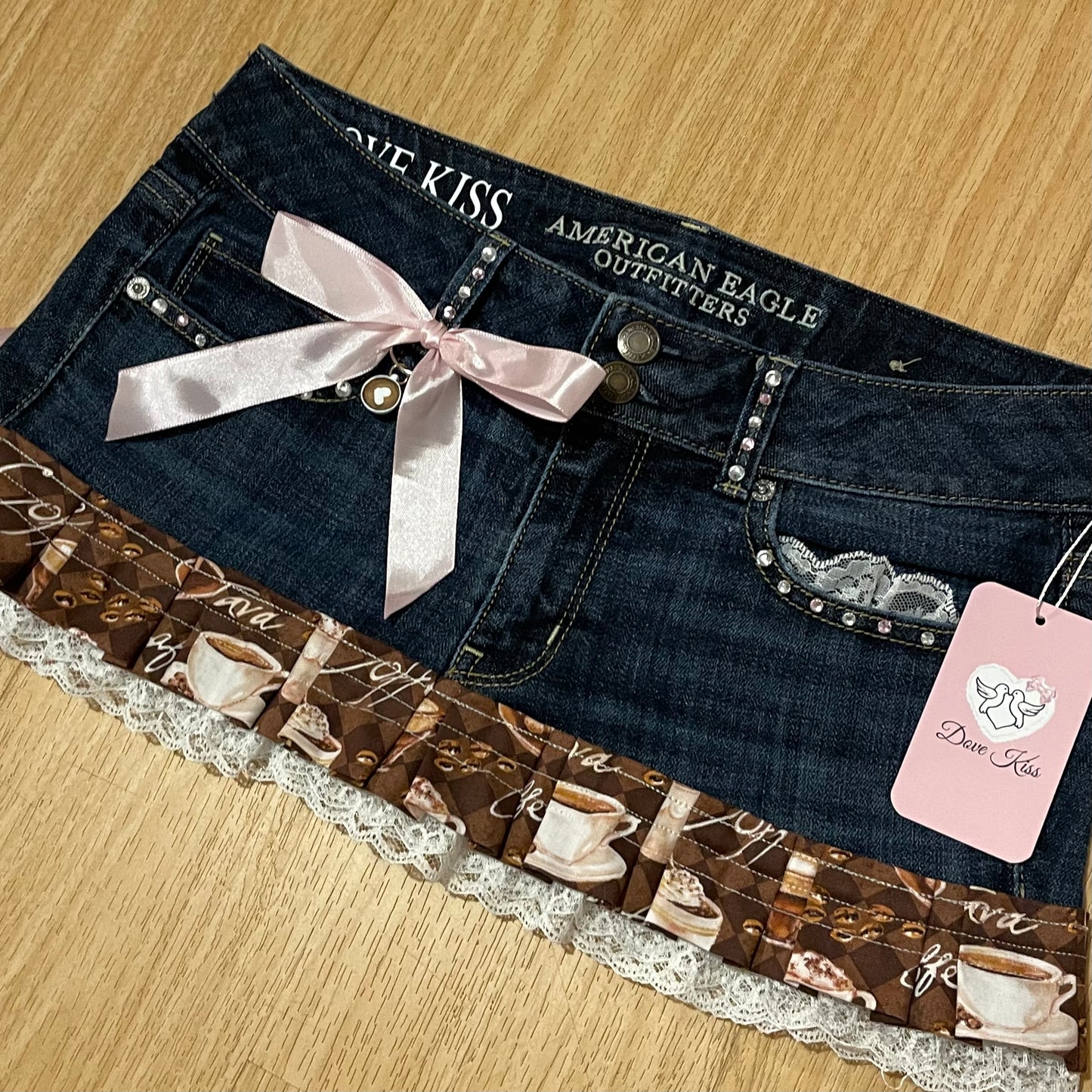 CAPPUCCINO CUTIE Micro Mini Skirt - SIZE M