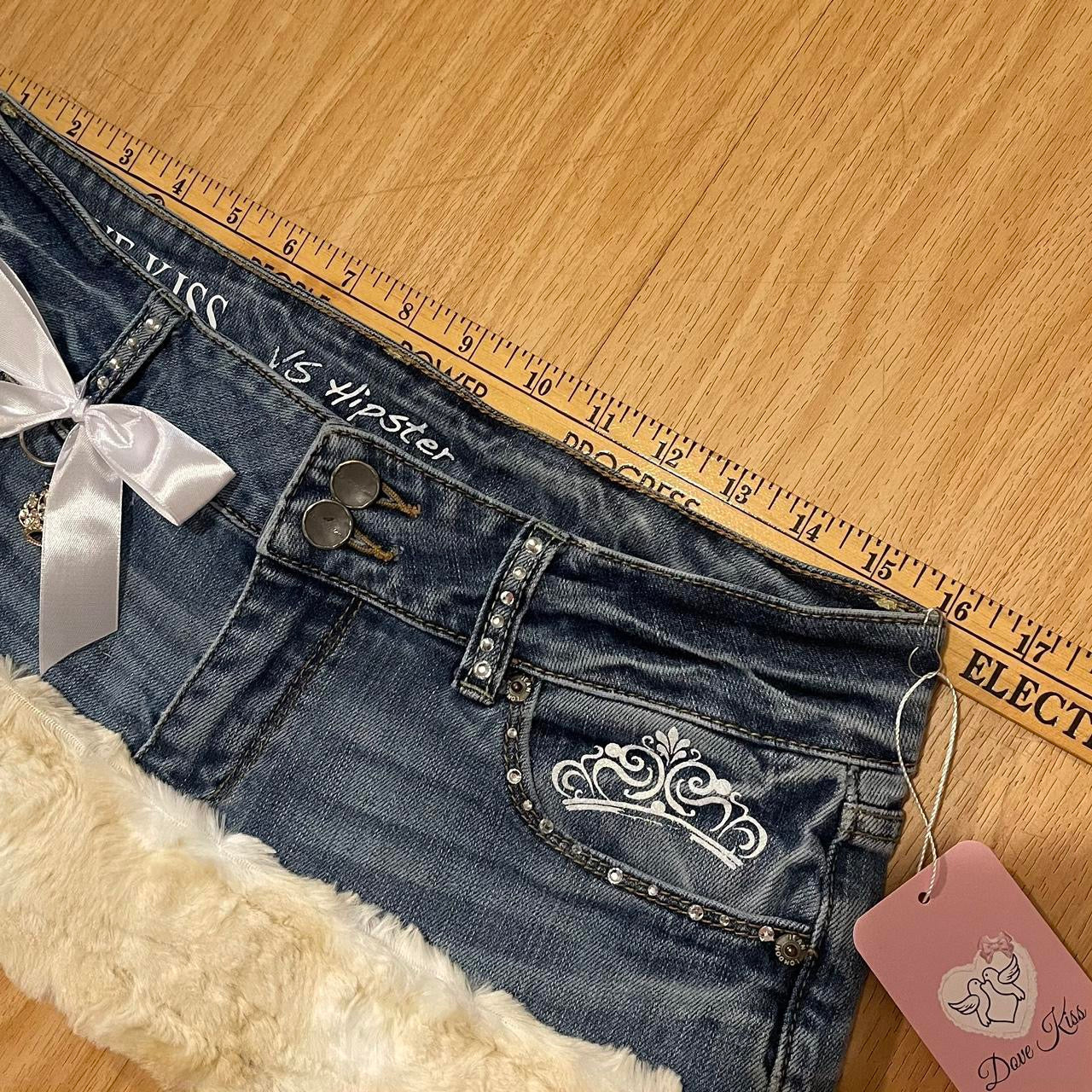 PRETTY PRINCESS Mini Faux Fur Skirt - SIZE L