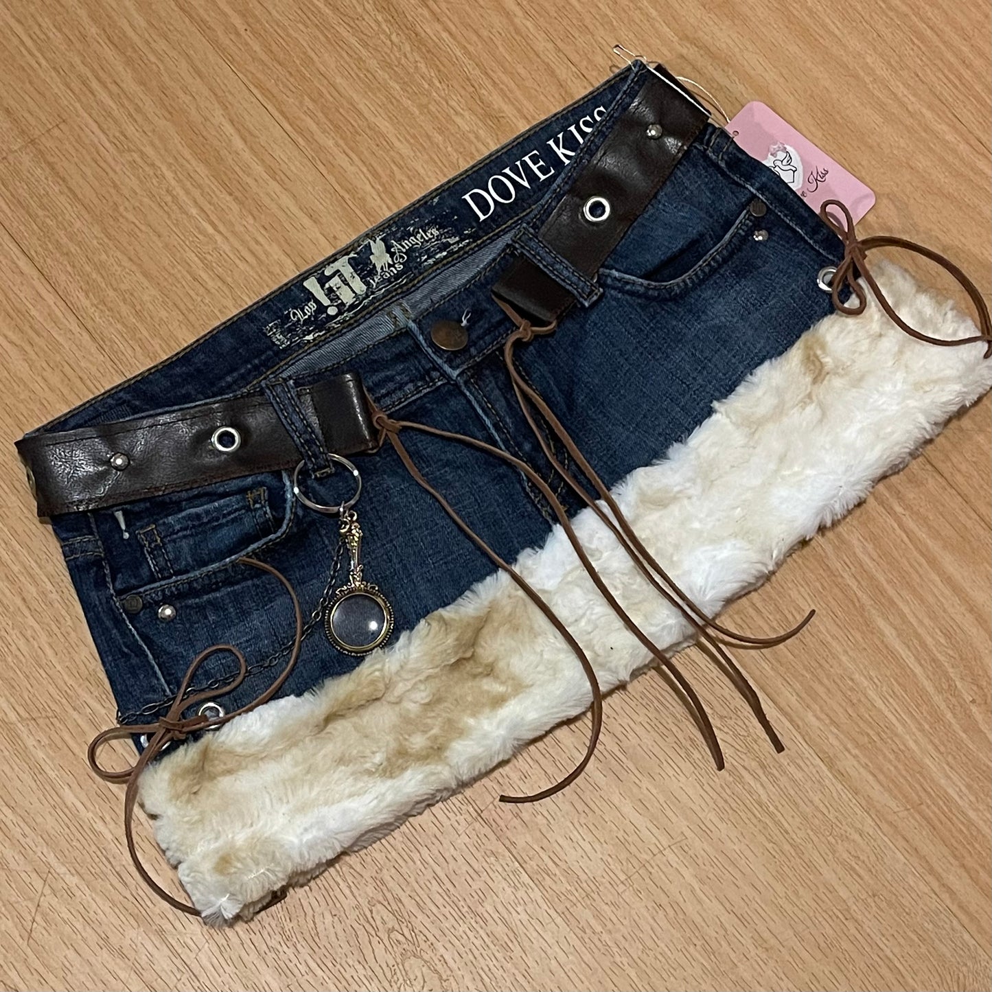 "ROCKSTAR PRINCESS" Micro Mini Faux Fur Skirt - SIZE M