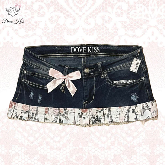 𓏲ּ𝄢 ‘Love Paris’ Princess Mini Skirt - SIZE M
