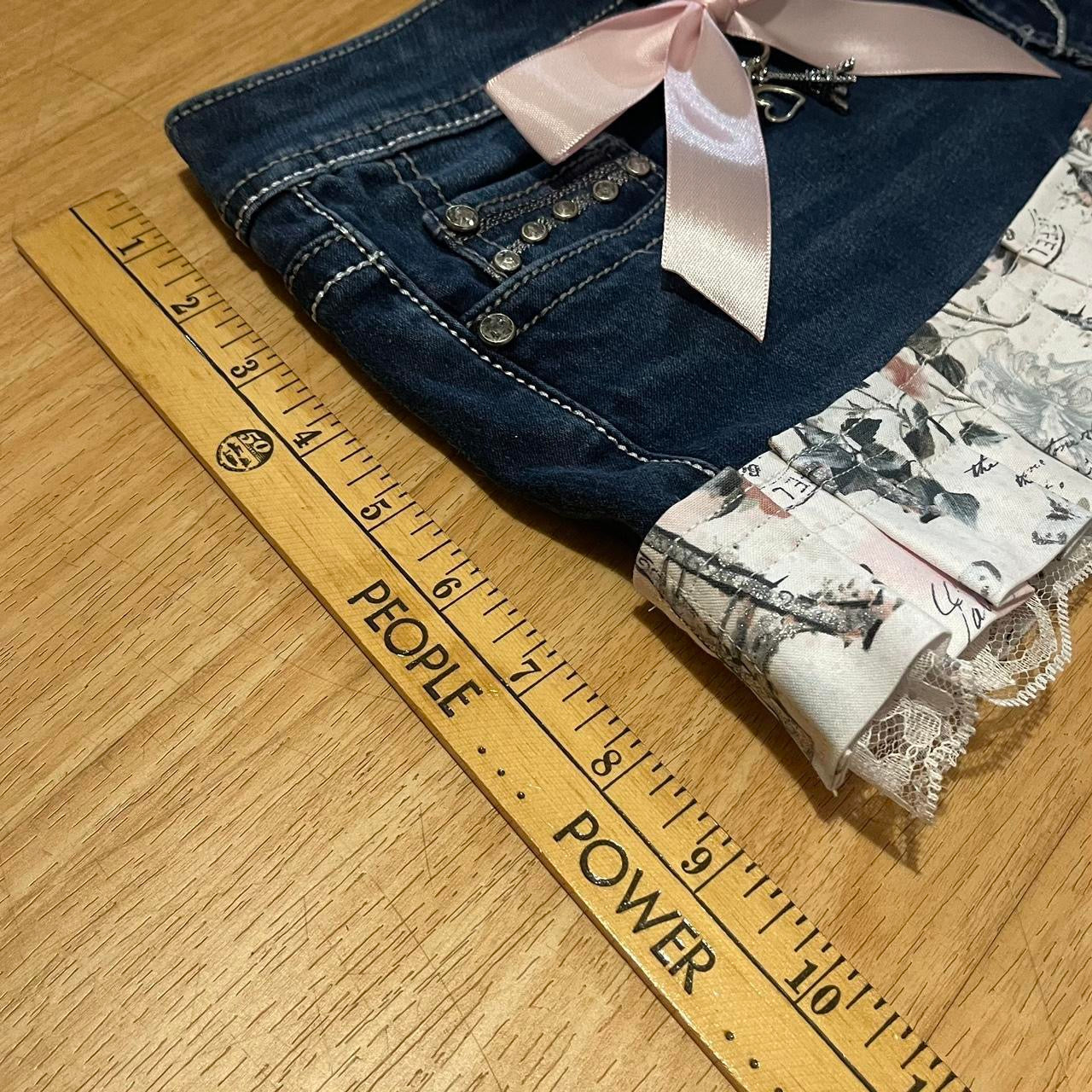 𓏲ּ𝄢 'Love Paris' Princess Mini Skirt - SIZE S