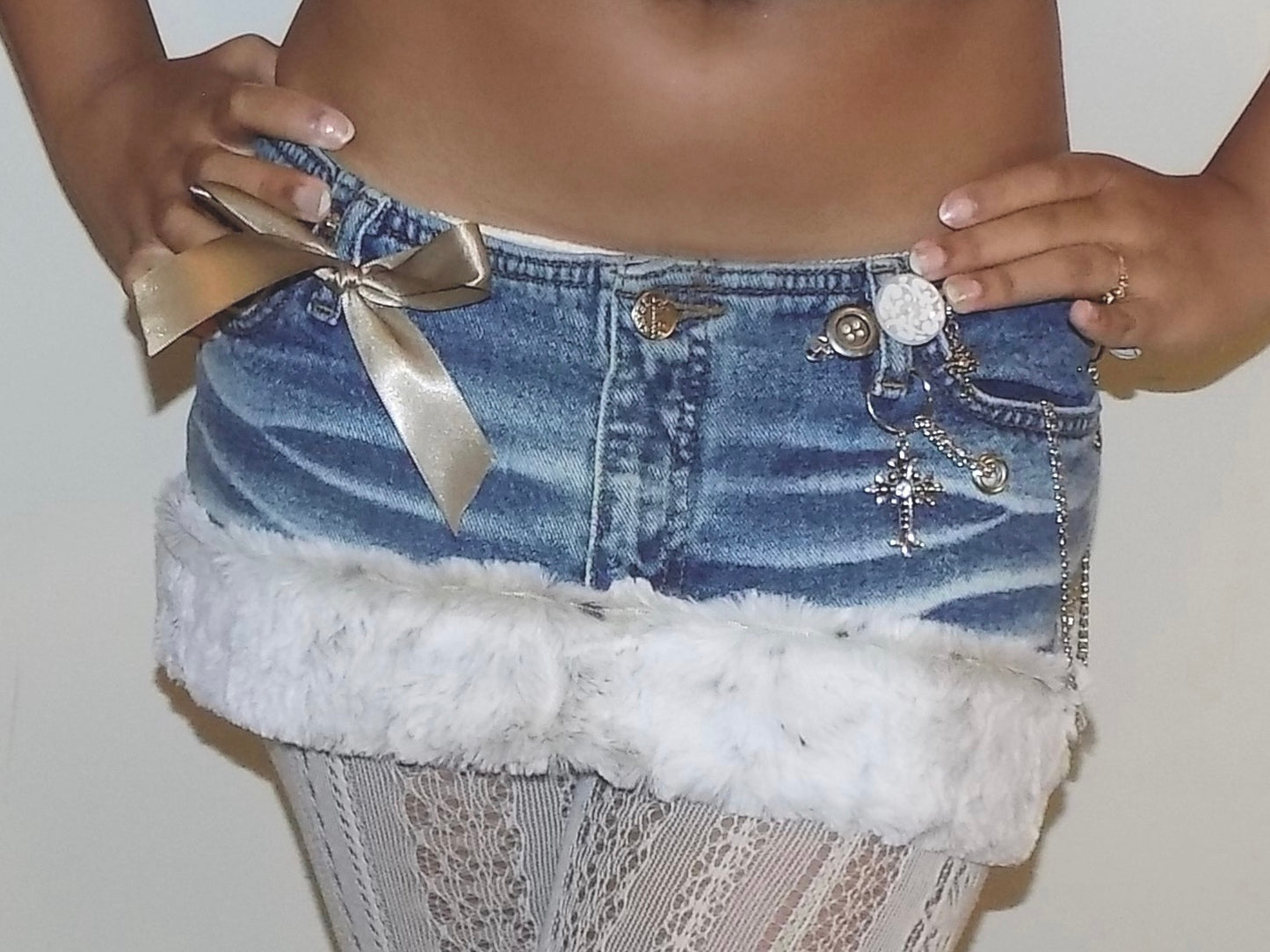 𓏲ּ𝄢 2000s Grunge Princess Micro Mini Skirt - SIZE M