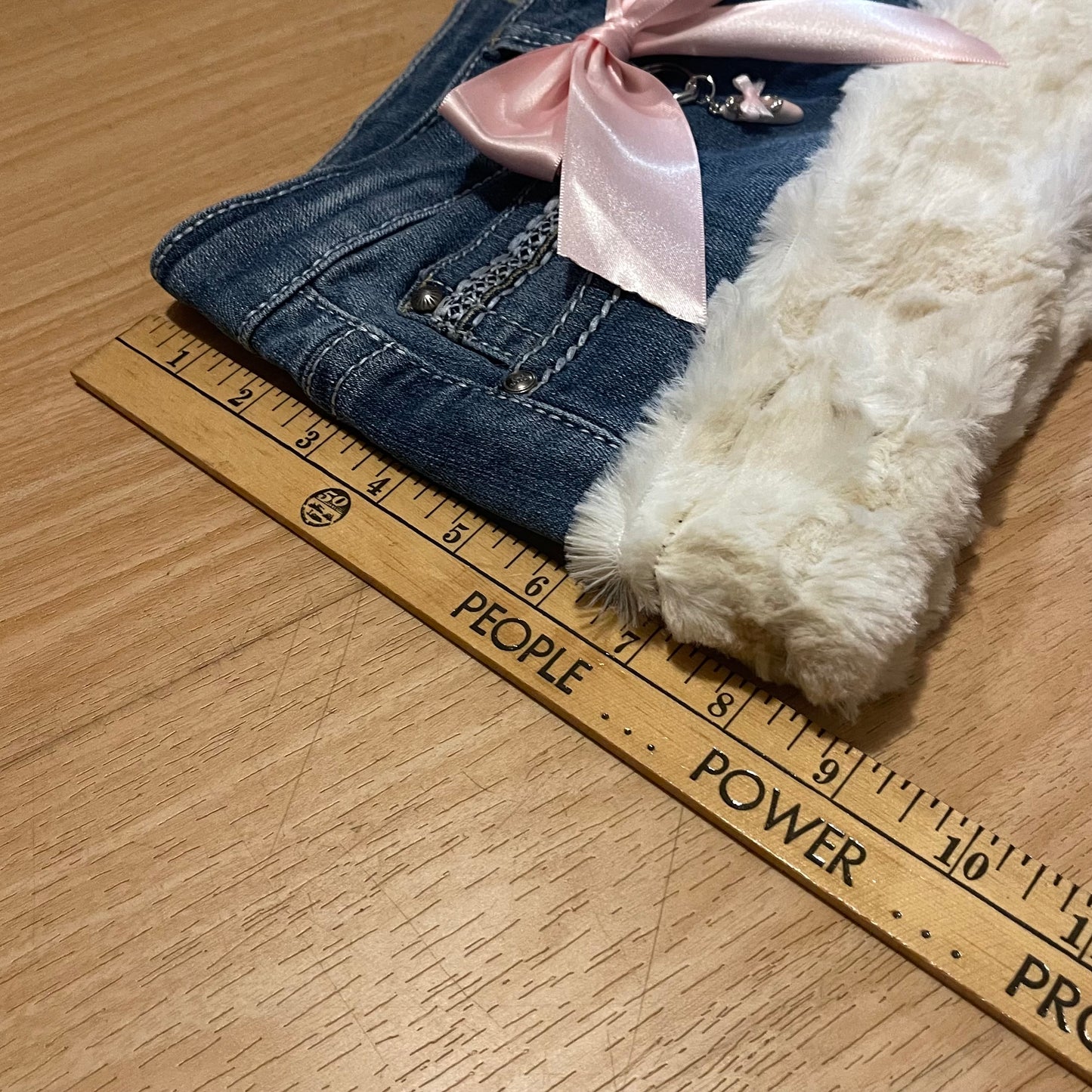 reworked OOAK 2000s ballet princess micro mini fur trim skirt ୨୧