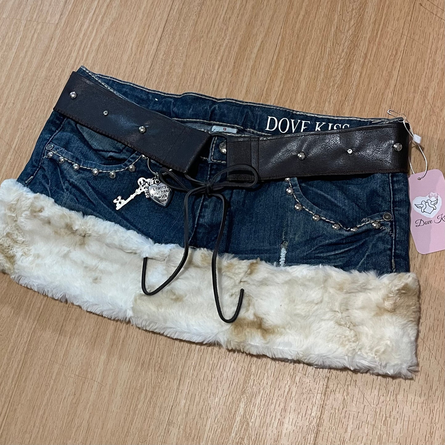 "ROCKSTAR PRINCESS" Micro Mini Faux Fur Skirt - SIZE L