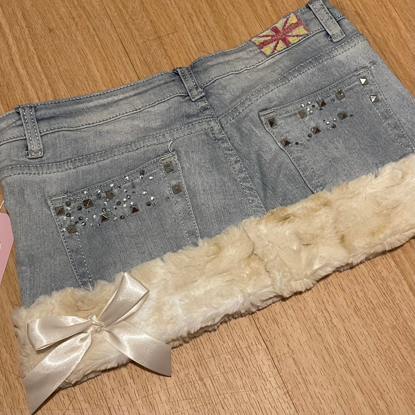 GLAMOUR PRINCESS Mini Faux Fur Skirt - SIZE M