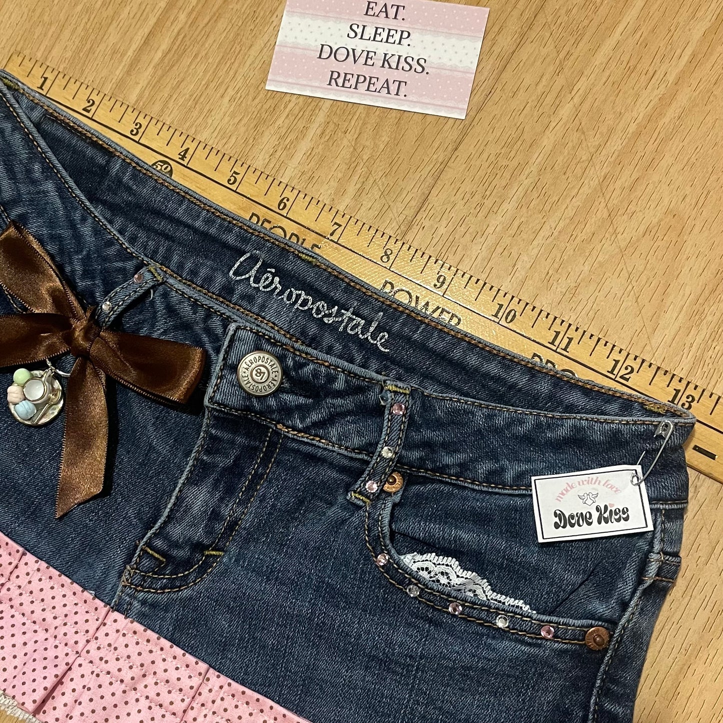 𓏲ּ𝄢 ‘𝐶𝑎𝑓𝑒 𝐷'𝑎𝑚𝑜𝑢𝑟’ Baby Pink Princess Micro Mini Skirt - SIZE XS