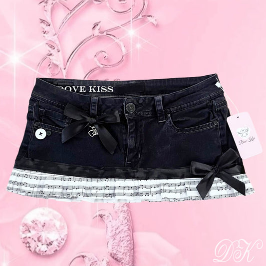 MUSIC PRINCESS Micro Mini Skirt Set - SIZE S