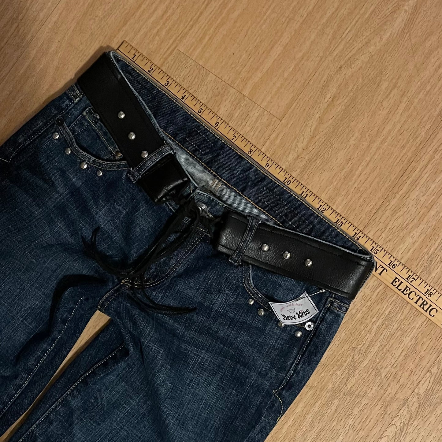 ROCK ANGEL Lowrise Studded Jeans