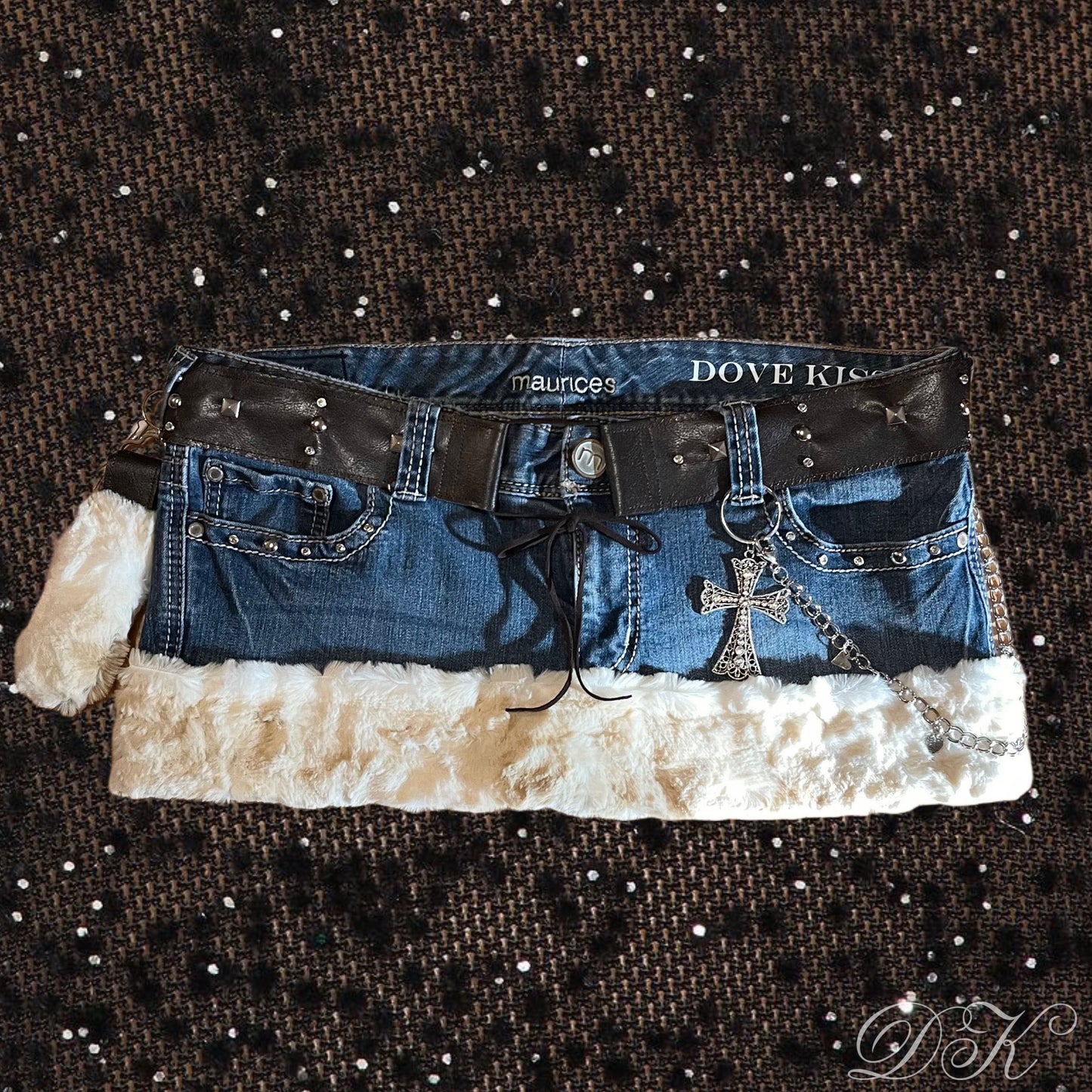 ROCKSTAR PRINCESS Micro Mini Faux Fur Skirt - SIZE XL