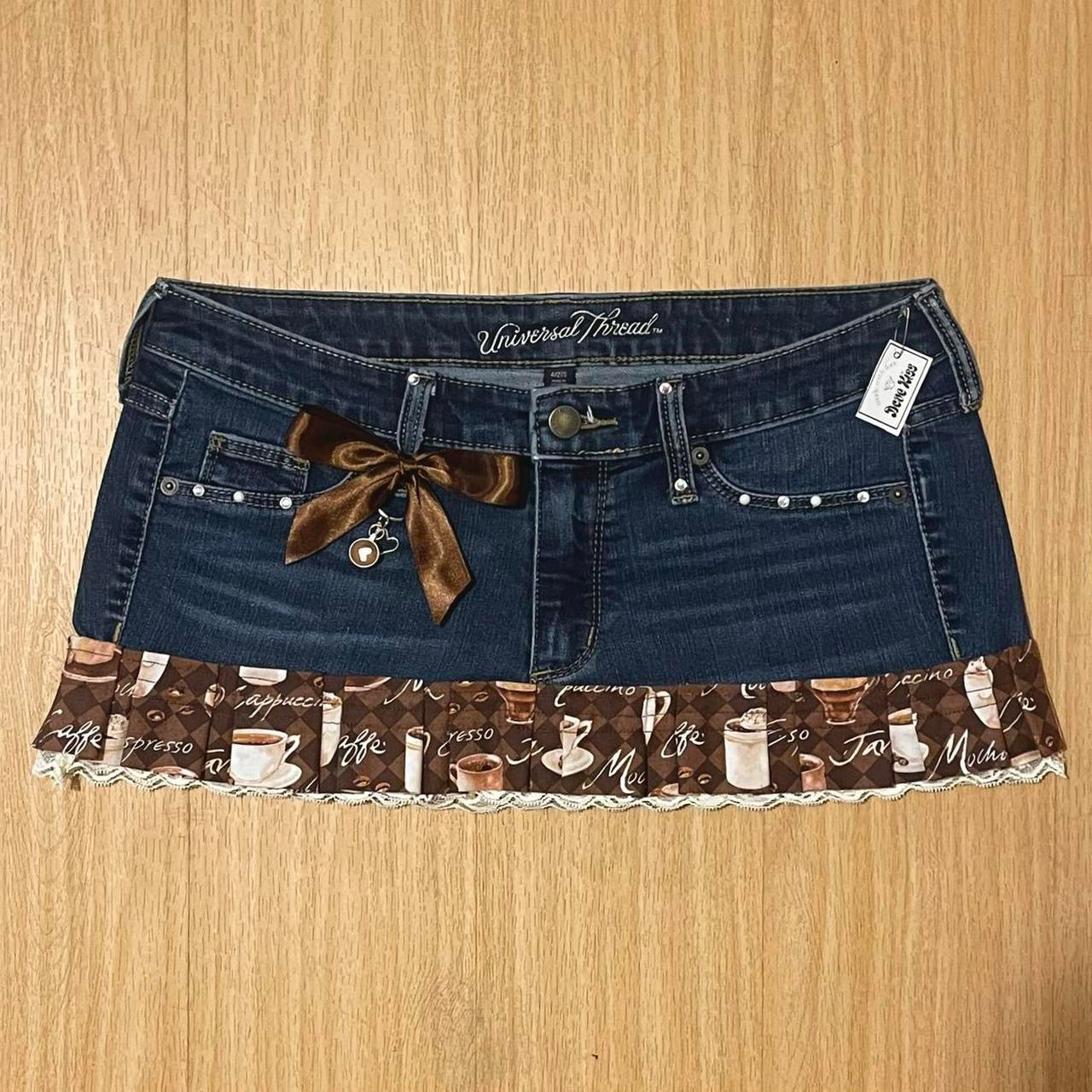 𓏲ּ𝄢 ‘Cappuccino Cutie’ Princess Micro Mini Skirt - SIZE M/L