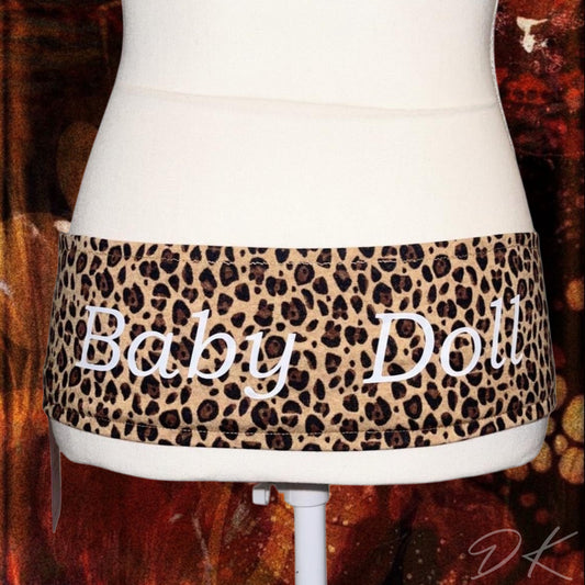 "BABY DOLL" Cheetah Print Waistband - SIZE L