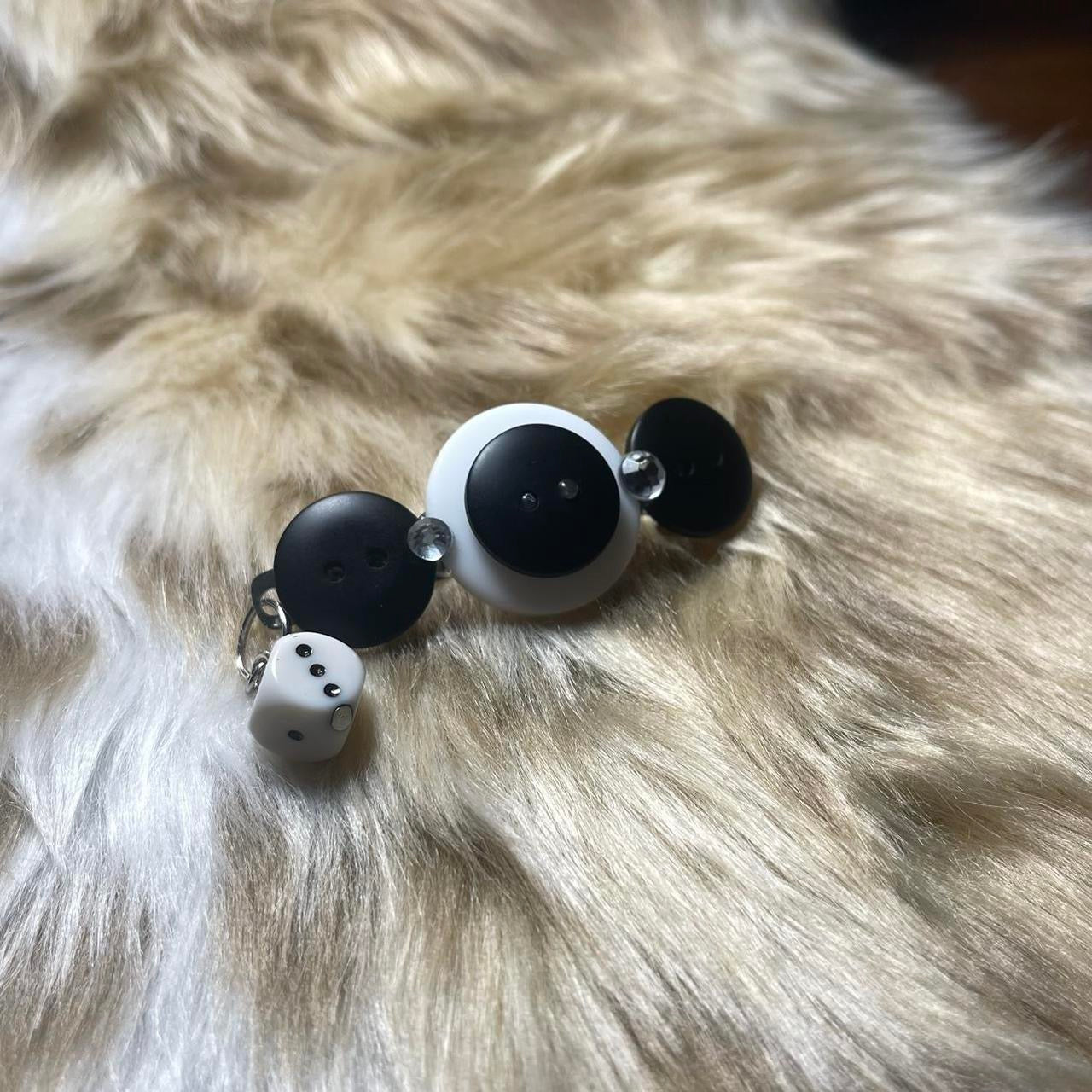 "ROLL THE DICE" Hair Barrette ୨୧