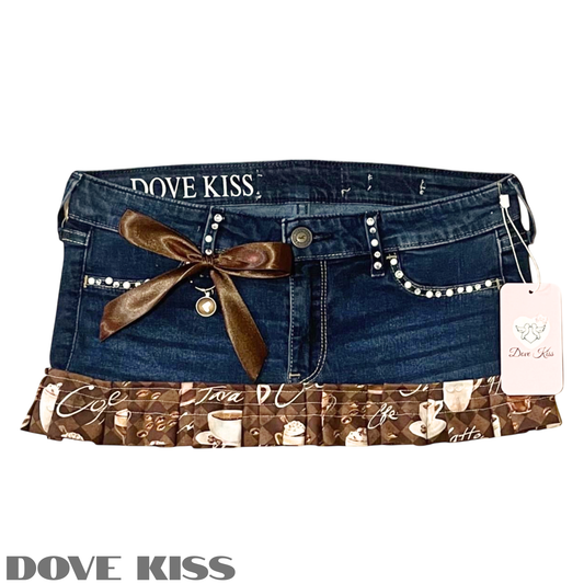 "CAPPUCCINO CUTIE" Micro Mini Skirt - SIZE XS