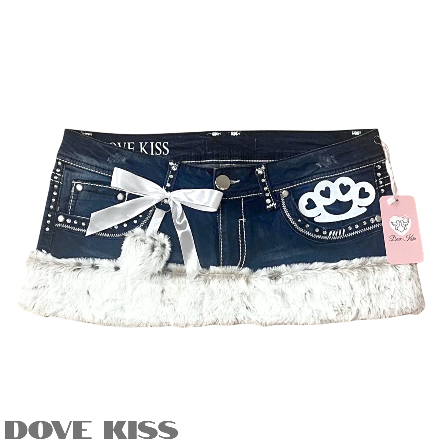 "TOUGH COOKIE" Mini Faux Fur Skirt