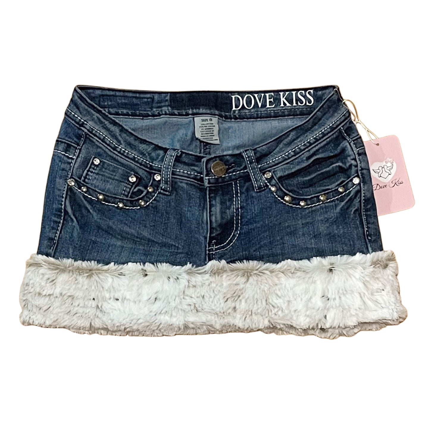 GLAMOUR PRINCESS Mini Faux Fur Skirt - SIZE XXS/XS