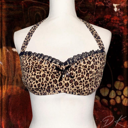 Cheetah Print Princess Bralette - SIZE M