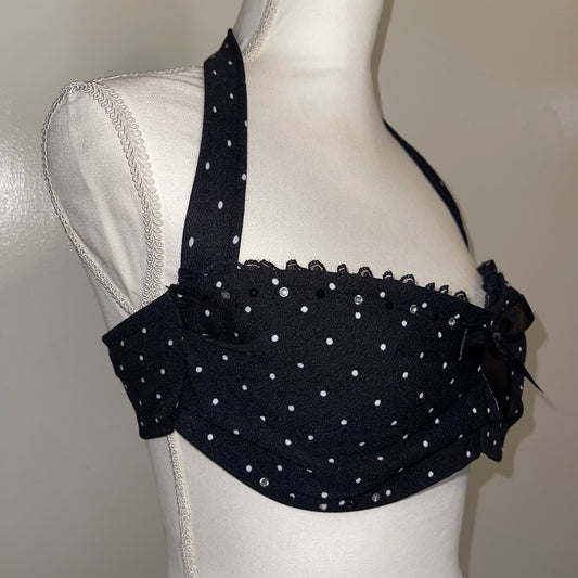 Polka Dot Princess Bralette Top - SIZE L