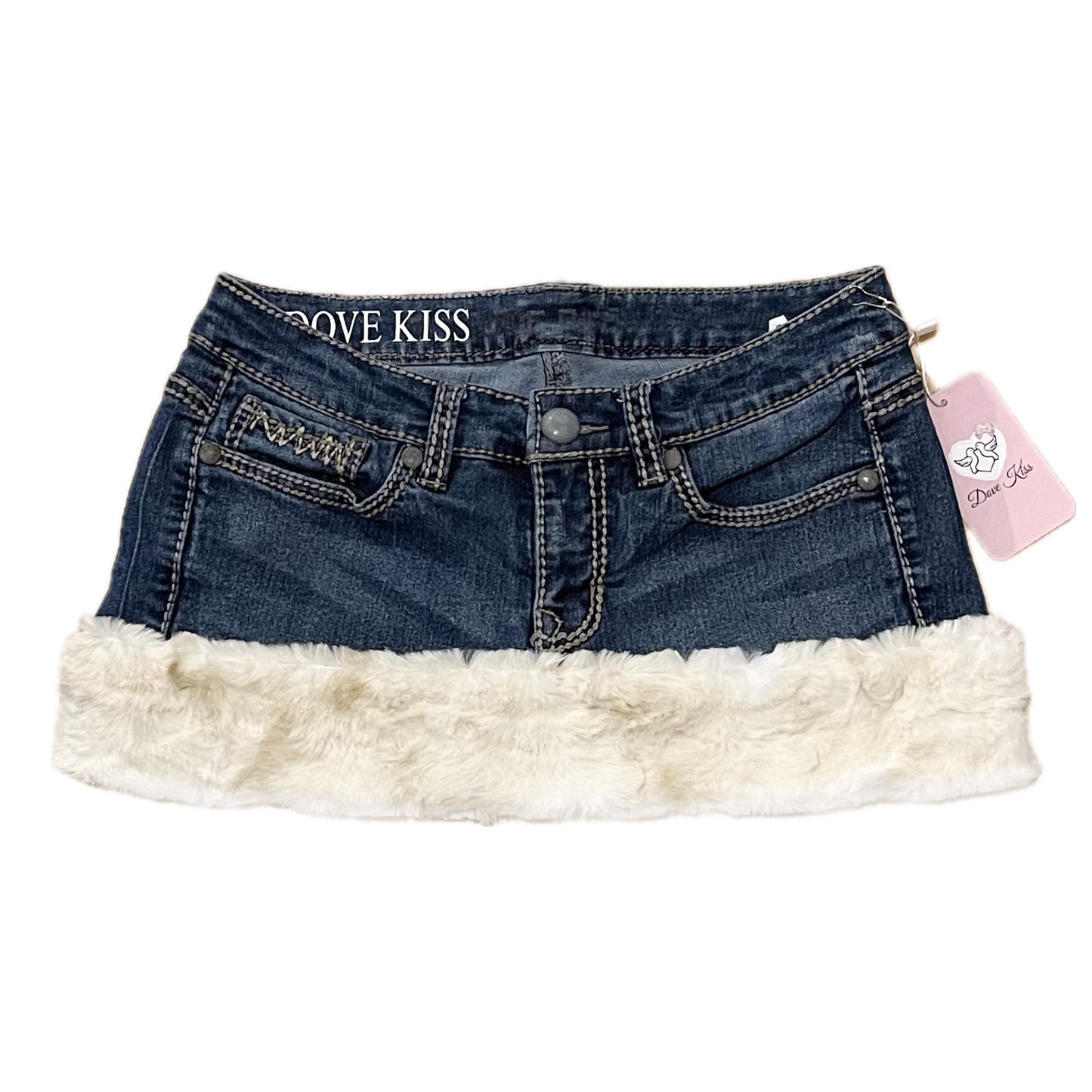 GLAMOUR PRINCESS Mini Faux Fur Skirt - SIZE S