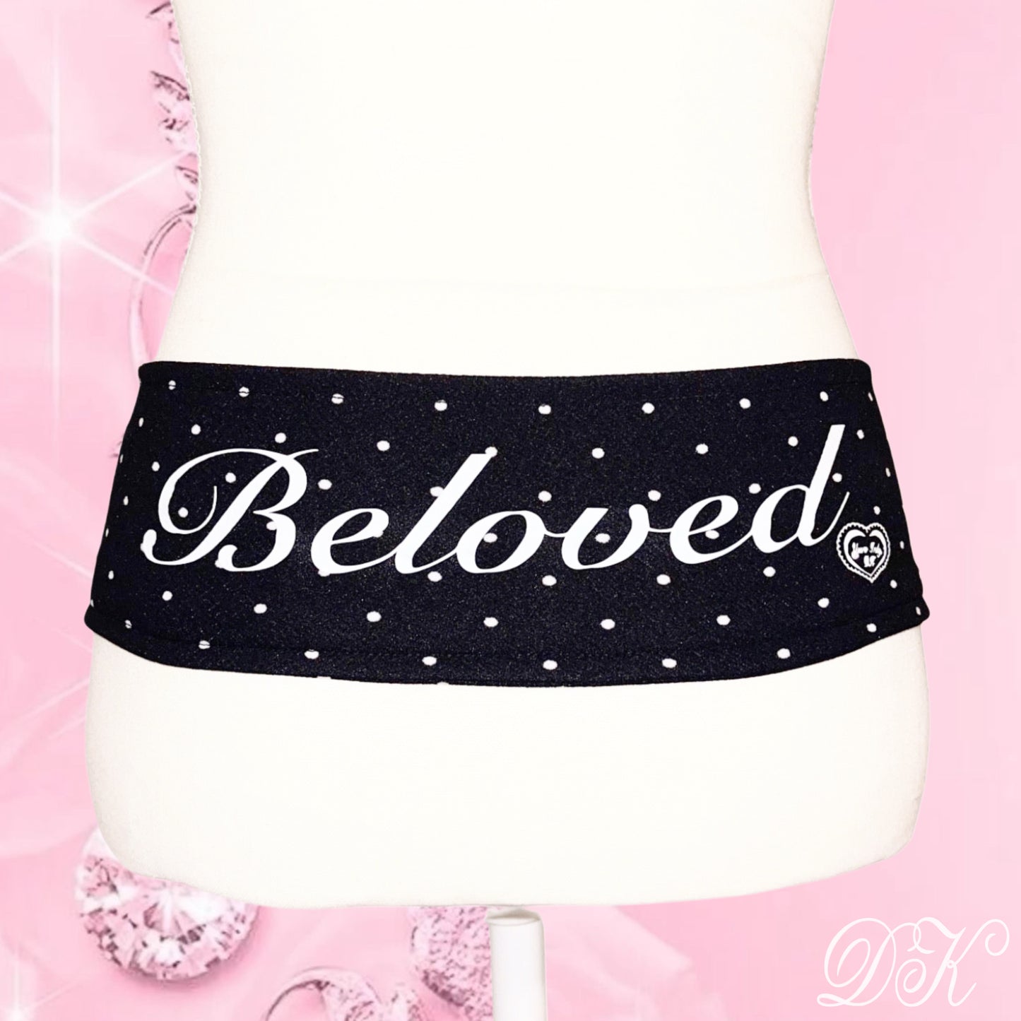 “BELOVED” Polka Dot Waistband