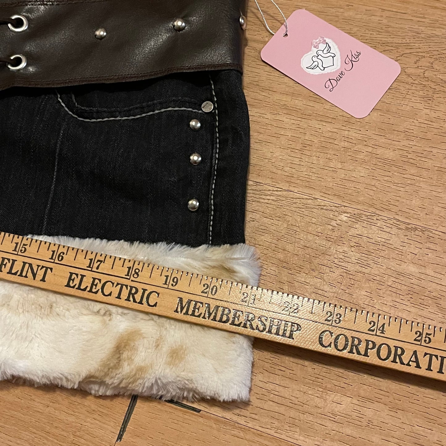 "ROCKSTAR PRINCESS" Micro Mini Faux Fur Skirt - SIZE L