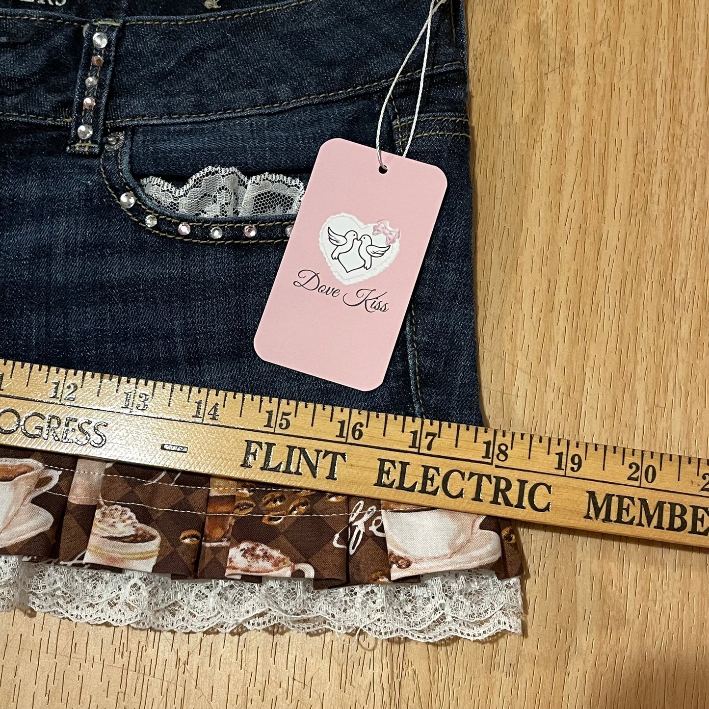 CAPPUCCINO CUTIE Micro Mini Skirt - SIZE M