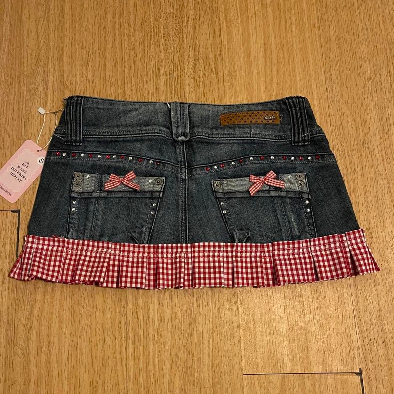 OOAK Y2K Farmer’s Daughter Princess Micro Mini Skirt
