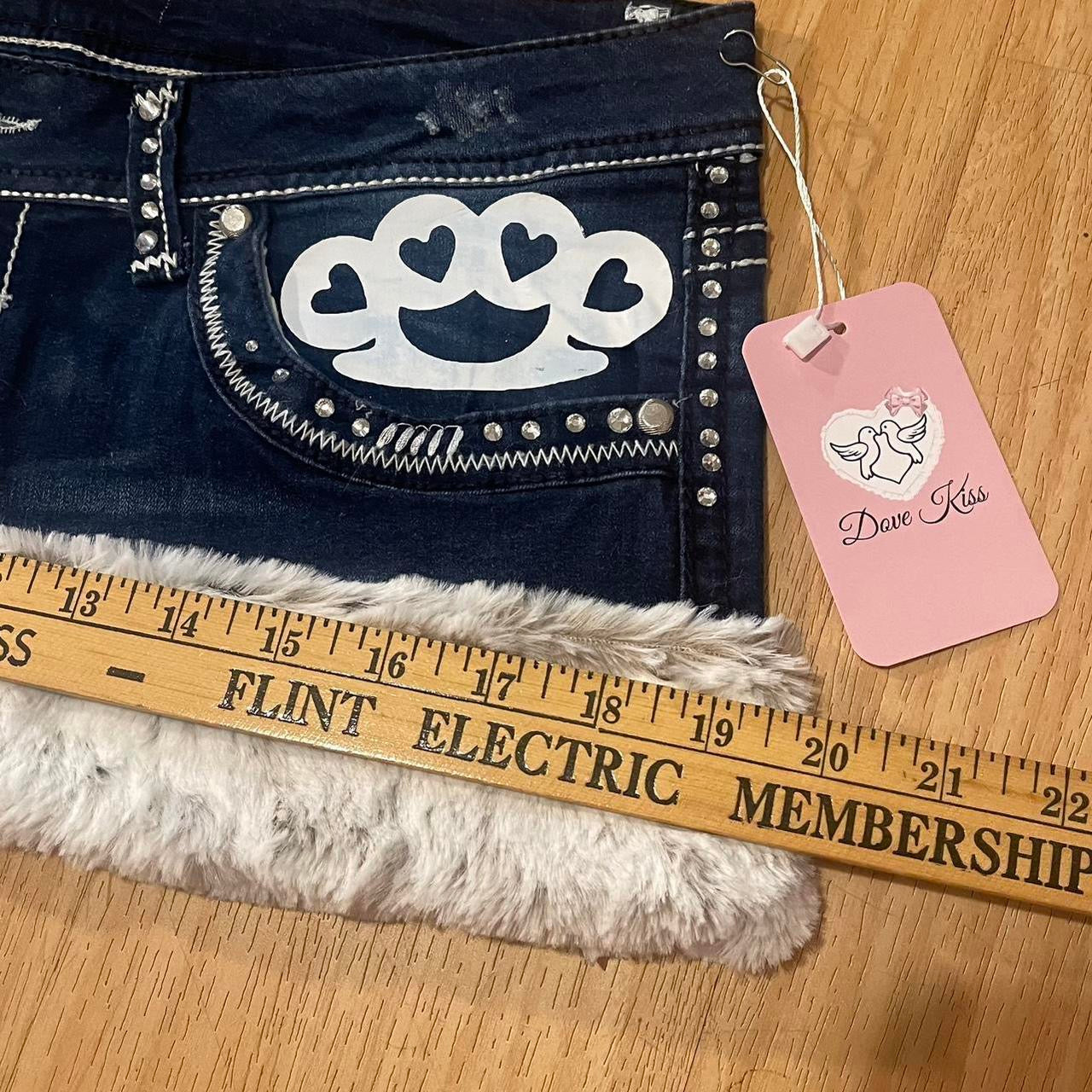 TOUGH COOKIE Mini Faux Fur Skirt - SIZE L