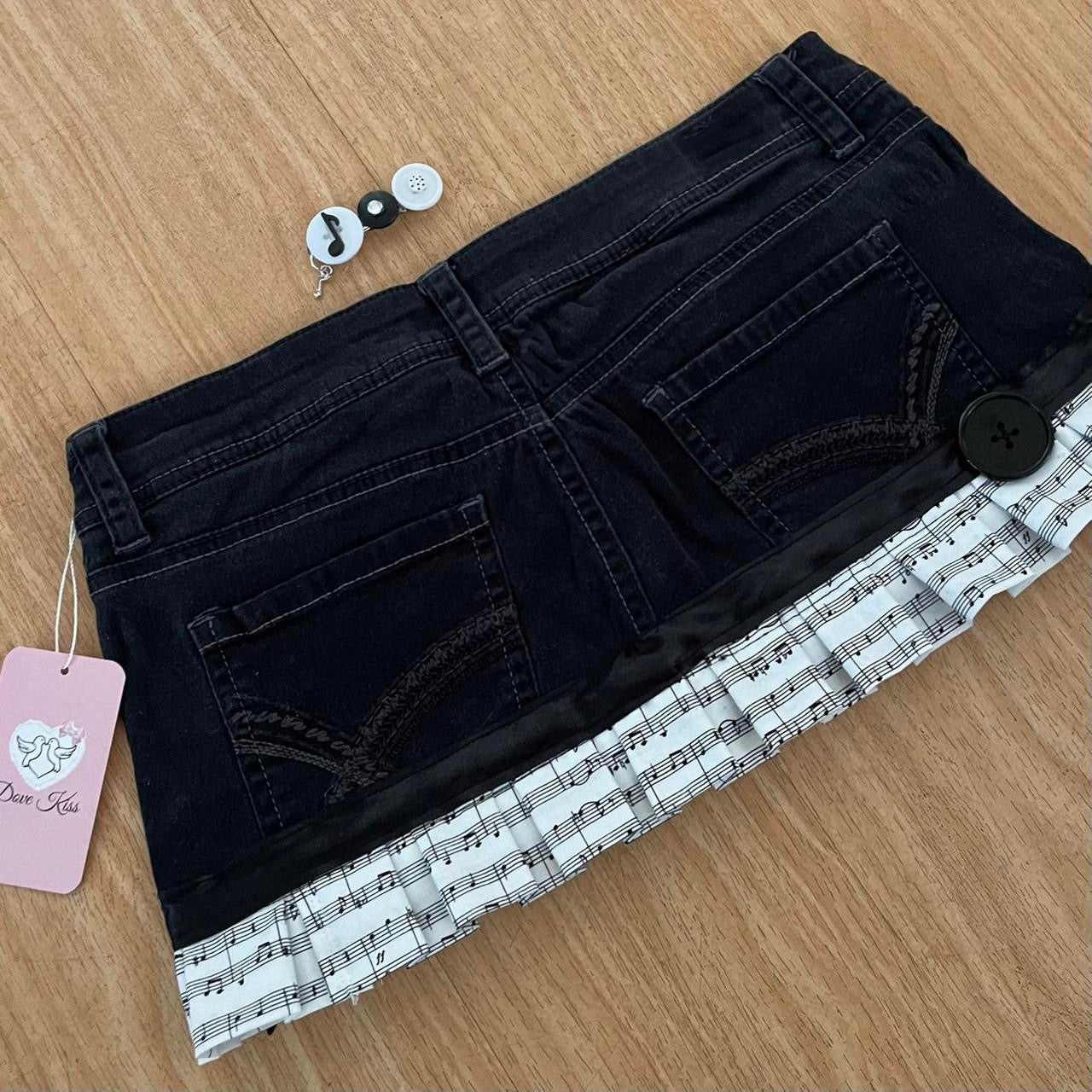 MUSIC PRINCESS Micro Mini Skirt Set - SIZE S