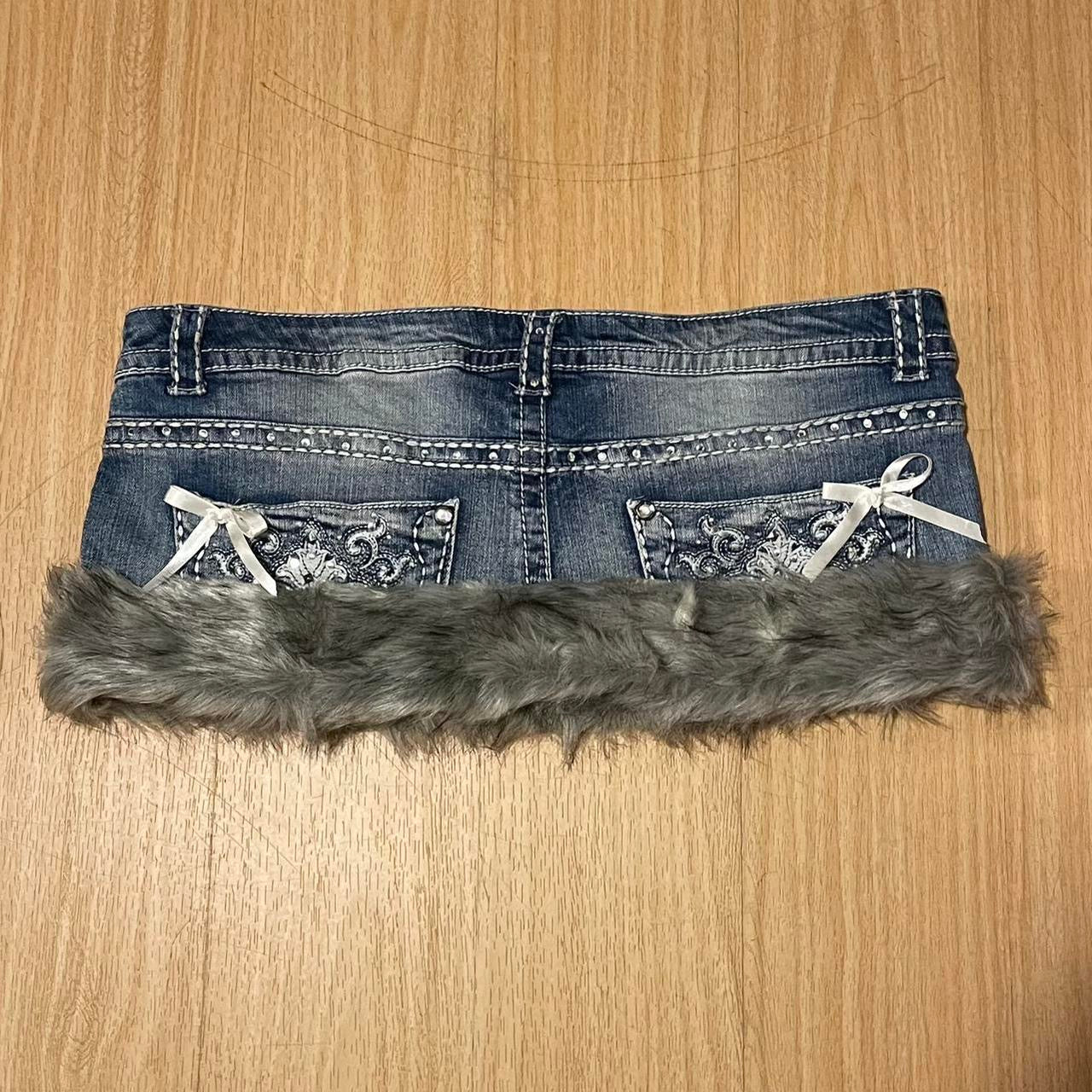 ୨୧ reworked OOAK y2k princess mini skirt